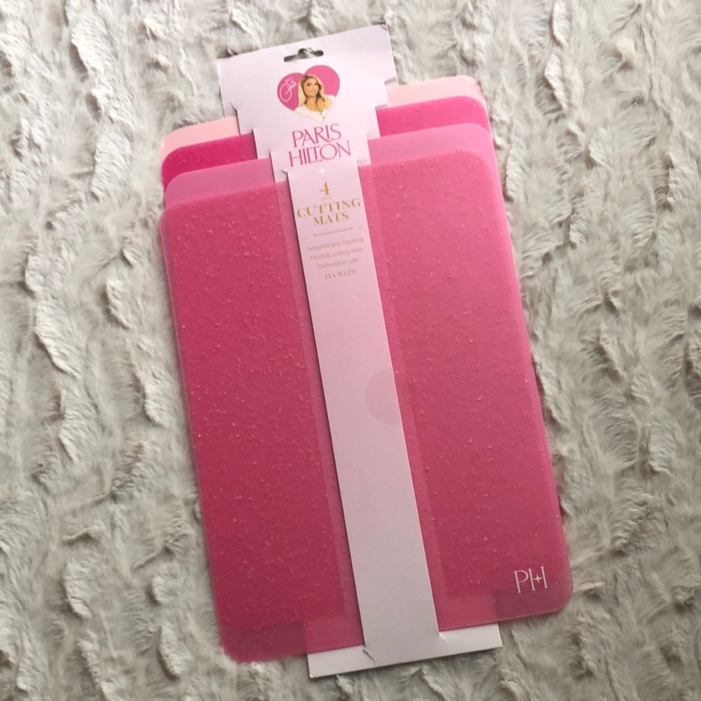 Paris Hilton Vibrant Pink Kitchen Mats